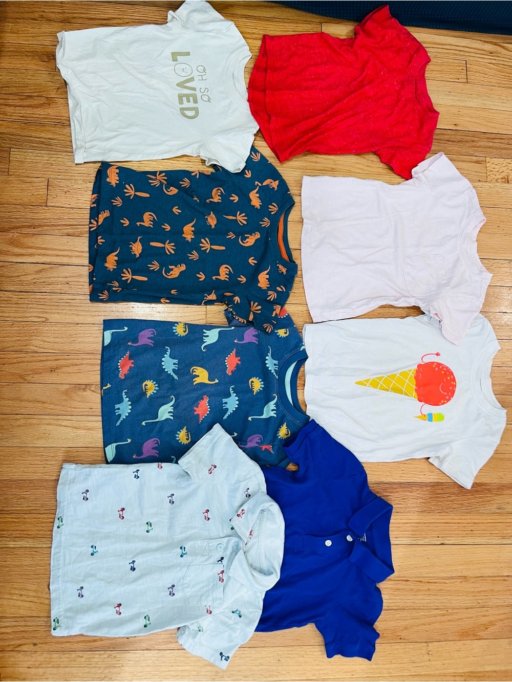 Cat & Jack Mixed Kids T-Shirt Bundle - Bright & Playful Colors bundle “H”